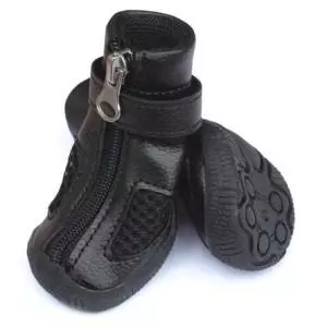 YXS216-3 Ботинки для собак черные 45x45x45мм (уп.4шт.)
