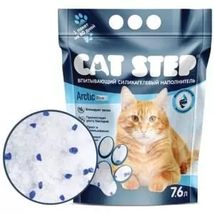 Наполнитель впитывающий силикагелевый CAT STEP Arctic Blue 7,6 л