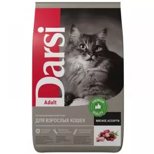 Darsi сухой корм для кошек, Adult Мясное ассорти, 10 кг