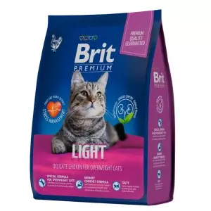 Brit Premium Light с курицей для кошек с избыточным весом