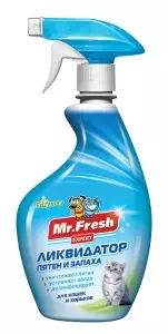 Mr.Fresh 3в1 Ликвидатор пятен и запаха для кошек и хорьков