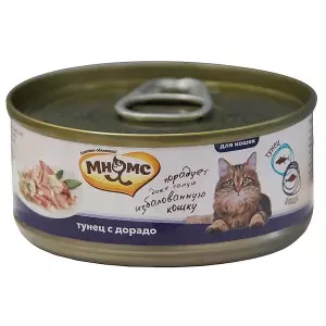 Влажный корм Мнямс для кошек Тунец с дорадо в нежном желе 70 г, 24 шт