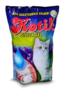 Котик с ароматом лаванды Селикогелевый наполнитель 