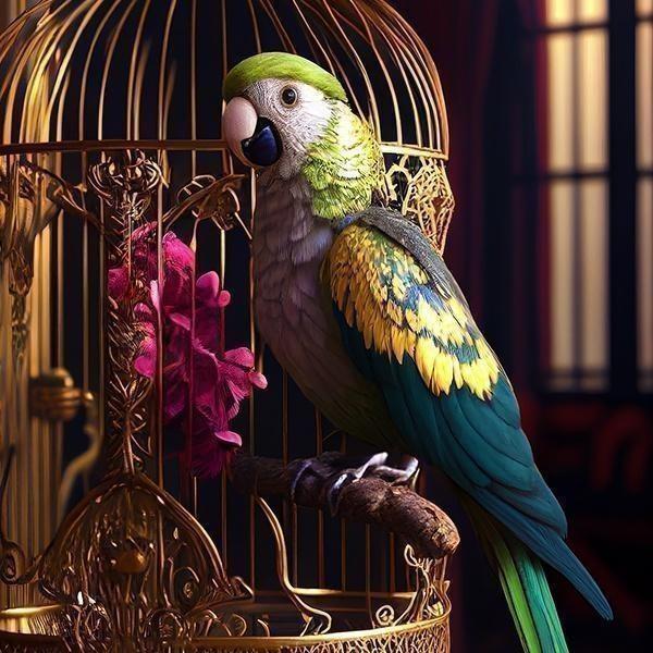 cages parrots