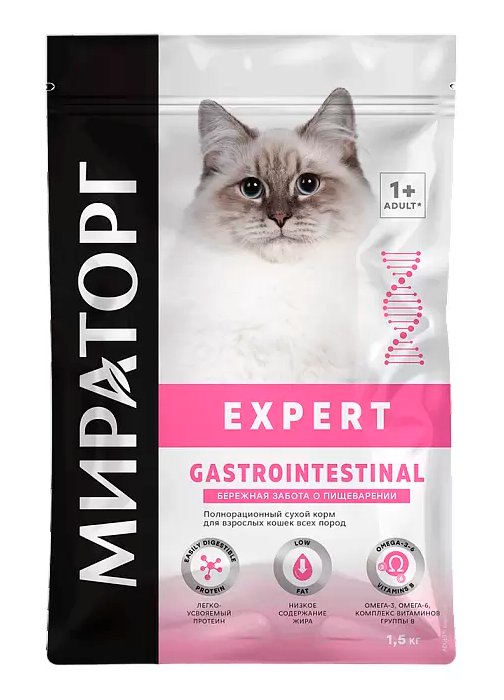 Winner Expert Gastrointestinal Корм консервированный полнорационный для взрослых кошек всех пород, 80 г