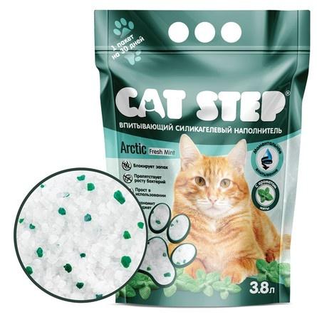 Наполнитель впитывающий силикагелевый CAT STEP Arctic Fresh Mint 3,8 л
