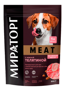 МИРАТОРГ MEAT корм для собак, с нежной телятиной