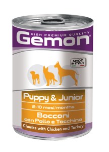 Gemon Puppy & Junior Chunks with Chicken and Turkey