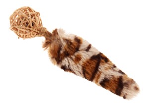 GiGwi Плетенный мячик с коллокольчиком с хвостом с кошачьей мятой