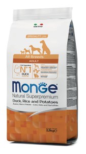 MONGE SPECIALITY LINE ALL BREEDS ADULT Duck & Rice & Potatoes