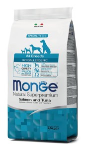 MONGE SPECIALITY LINE ALL BREEDS ADULT HYPOALLERGENIC Salmone and Tuna