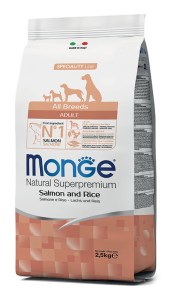 MONGE SPECIALITY LINE ALL BREEDS ADULT Salmone and Rice
