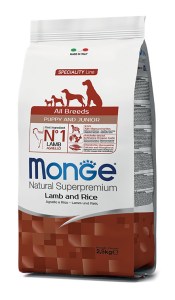 MONGE SPECIALITY LINE PUPPY & JUNIOR ALL BREEDS Lamb and Rice