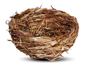 Гнездо NATURAL для птиц из луговых трав