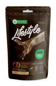 Nature's Protection Lifestyle snacks for dogs, rabbit ears with duck