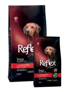Reflex Plus Senior с ягненком и рисом для собак средних и крупных пород старше 7 лет