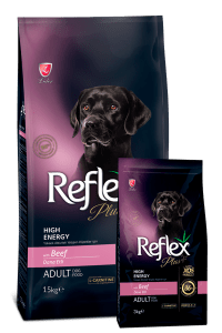 Reflex Plus с говядиной для активных, беременных и кормящих собак