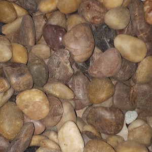 Three color pebbles