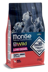 MONGE Low Grain Deer All Breeds Puppy & Junior